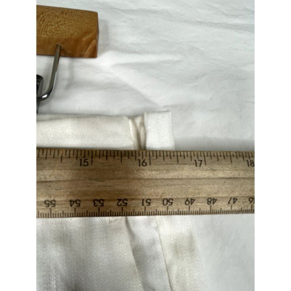 J. Jill Linen Blend Elastic Waist Pants size Medium White - Picture 5 of 7